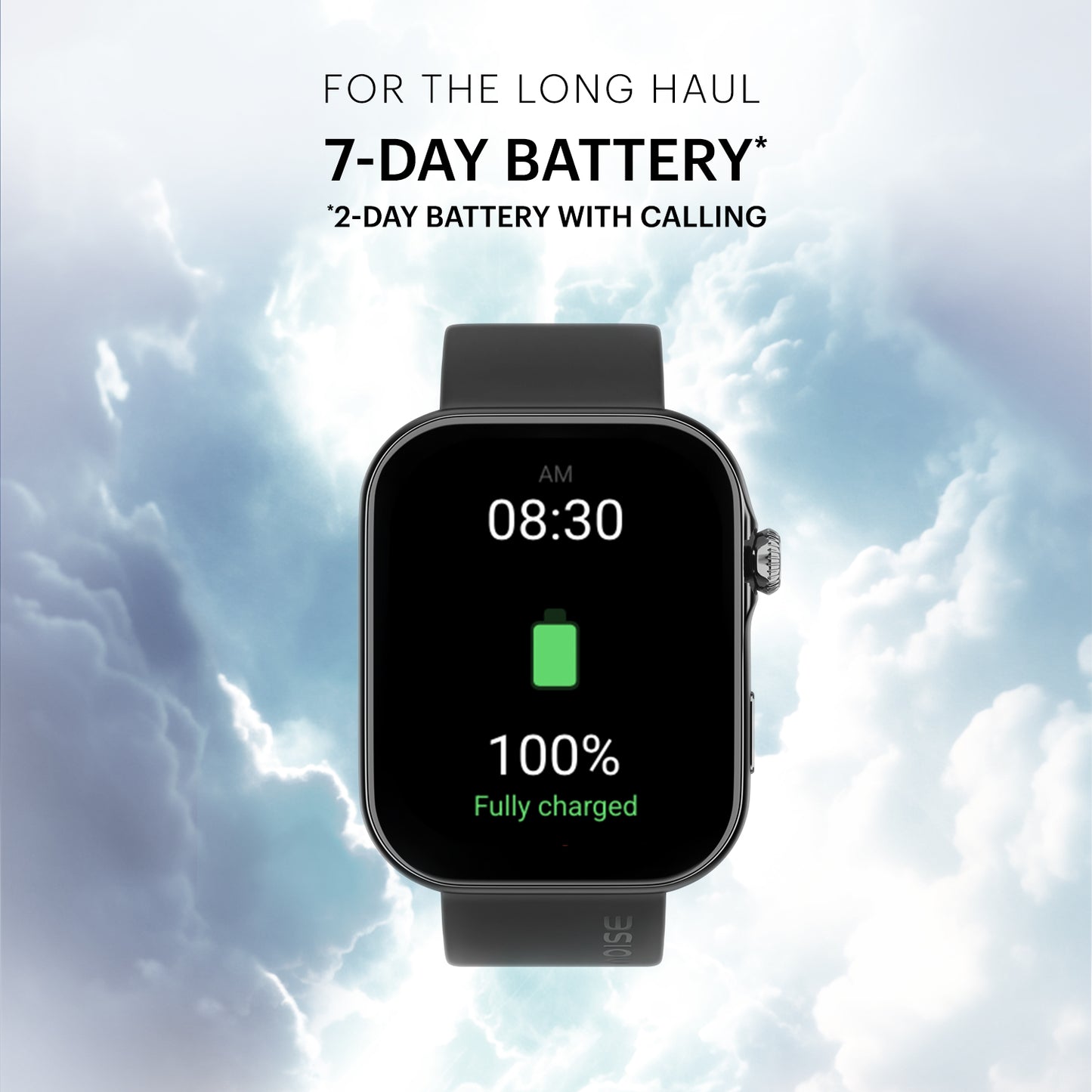 Noise Vision 3 smartwatch | Silicone strap | Bluetooth calling smartwatch | 1.96" Amoled Display | one year warranty |