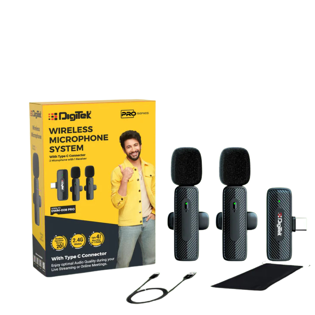 Digitek DWM-008 PRO wireless mic for content creators