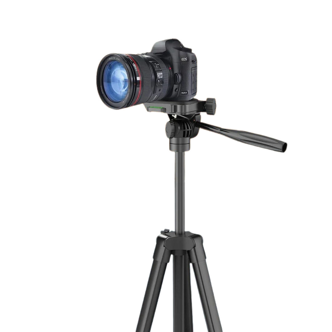 Shop now aluminium camera tripod with smartphone mount and carry case