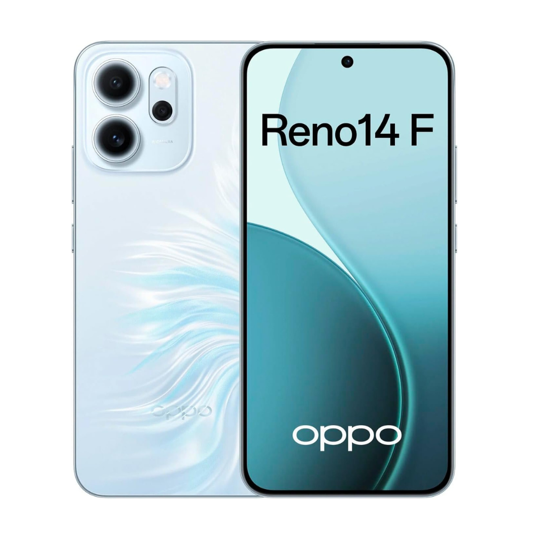 Get OPPO Reno14 F 5G with 50MP OIS camera and 32MP selfie lens online