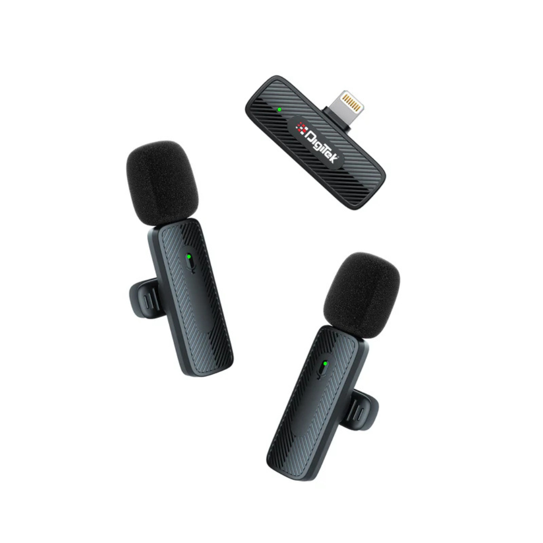 Digitek dual mic for online meetings via iPhone