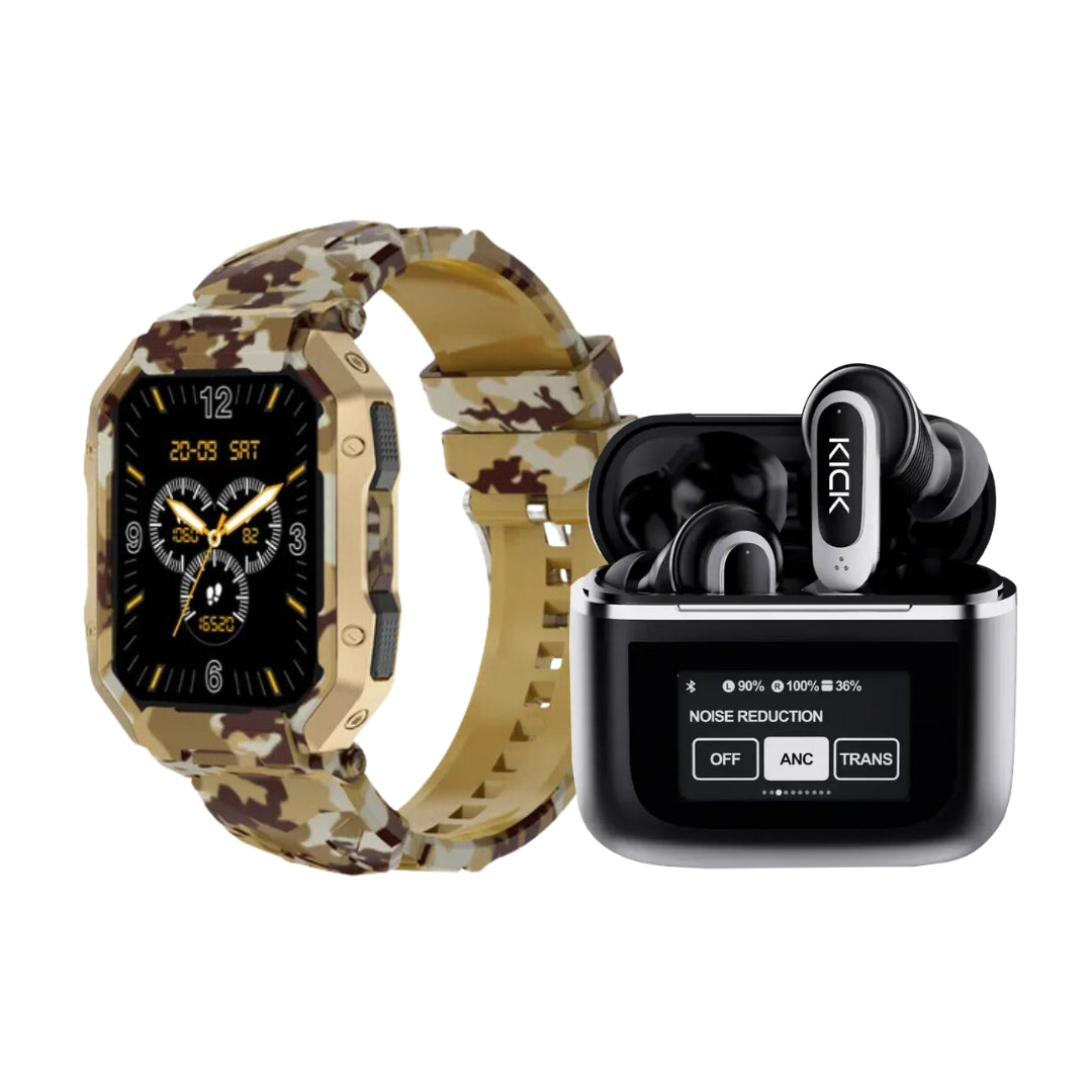 Fire-Boltt Cobra and Kick Zenbuds Combo