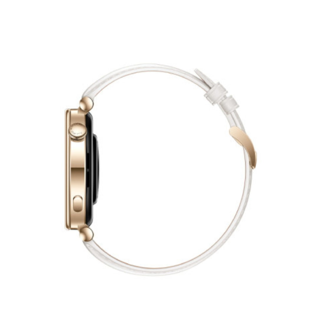 Sleek Huawei smartwatch with microphone, speaker, and NFC connectivity