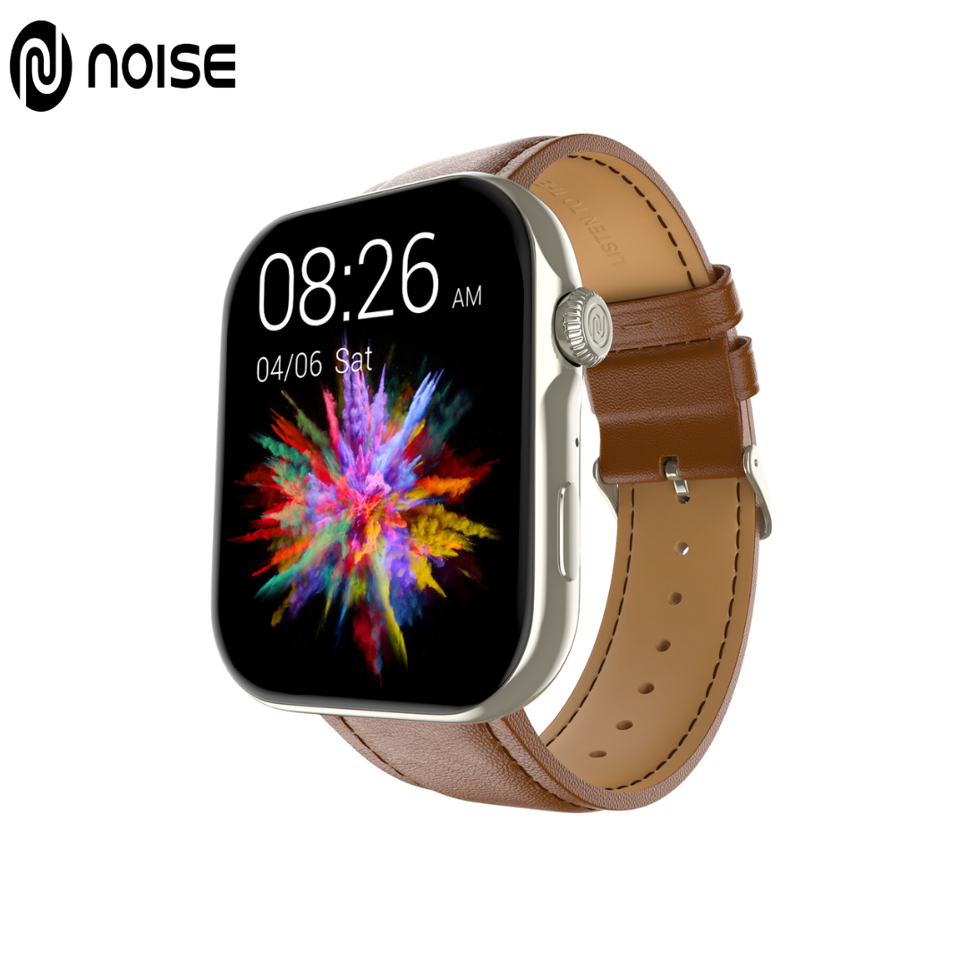 Noise vision 3 Classic Black smart watch brown