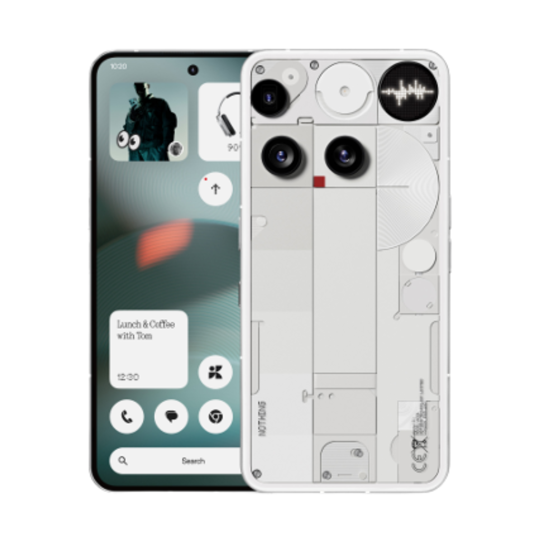 Nothing Phone 3 Smartphone with front and back views on a white background