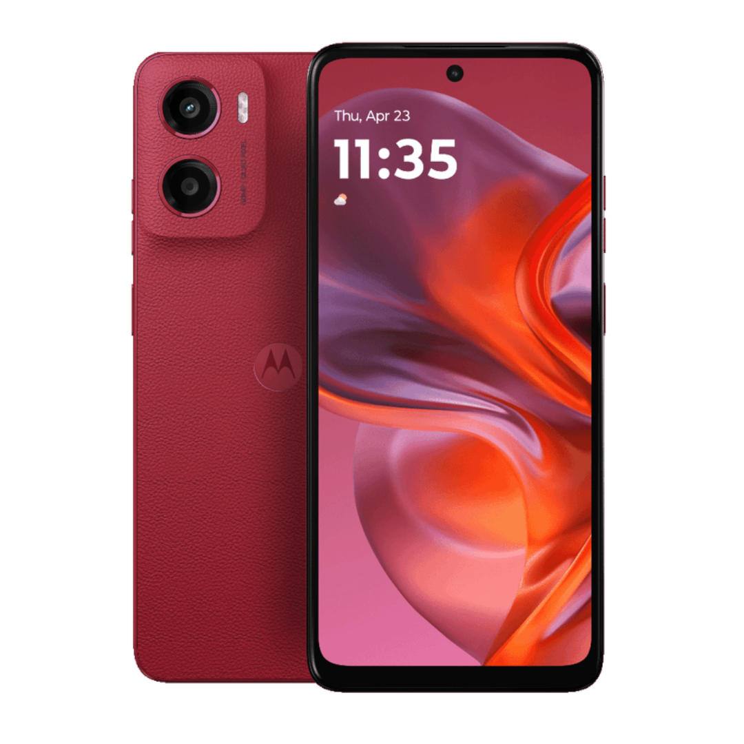Bold performance with long battery life in vibrant Plum Red.