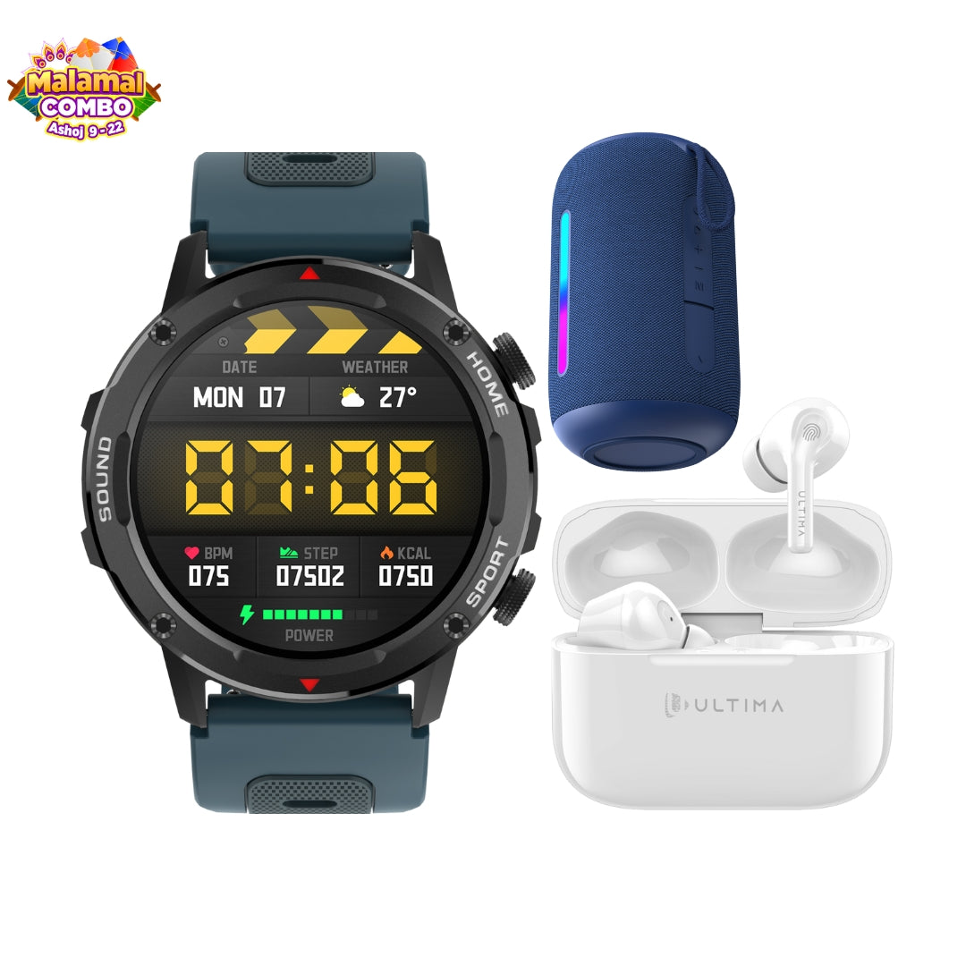 Huge combo offer on Smartwatch, earbud and Speaker, Ultima Dashain Mega Sale