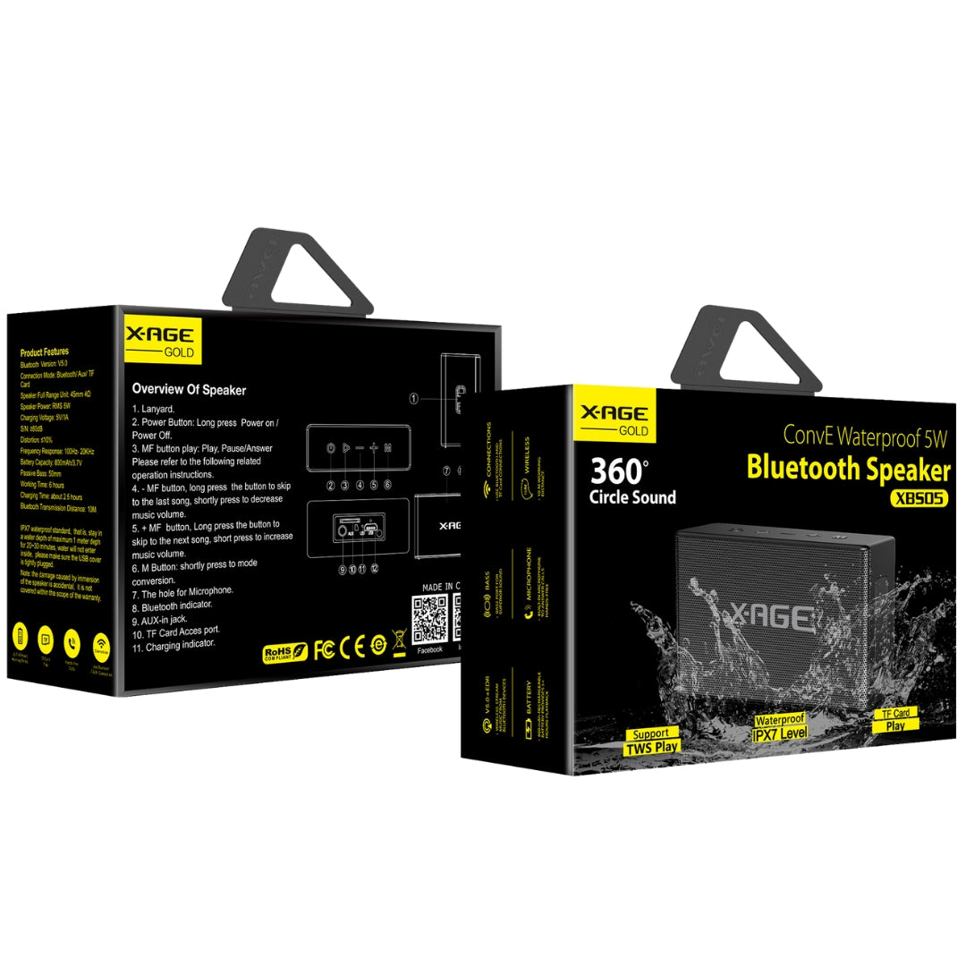 Get free delivery service on X-Age bluetooth speaker from brother-mart