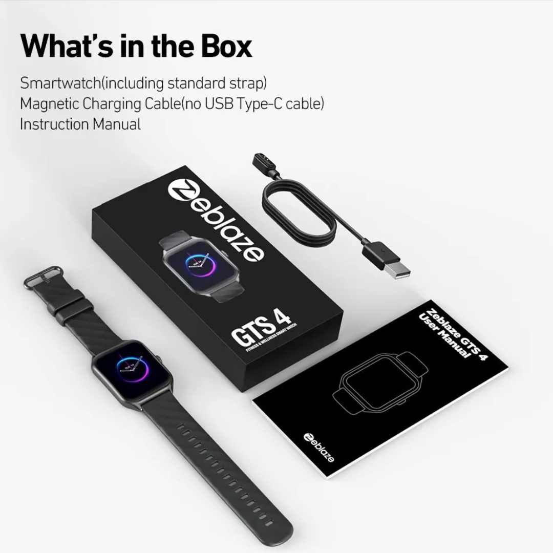 Buy now Zeblaze GTS 4 smartwatch with voice calling feature and Bluetooth 5.3 support