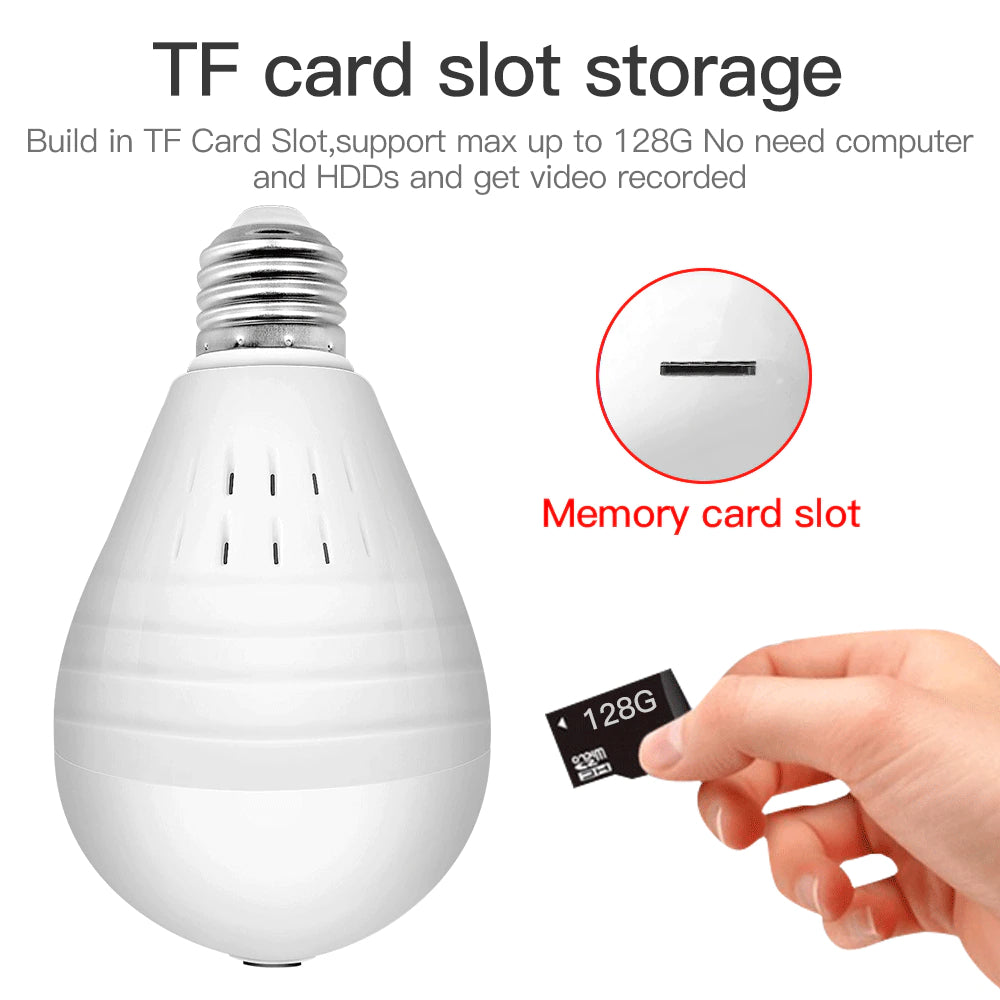 HD 1080P WiFi Mini Camera V380 VR Fisheye Camera Smart Home Security CCTV Camera - Brother-mart