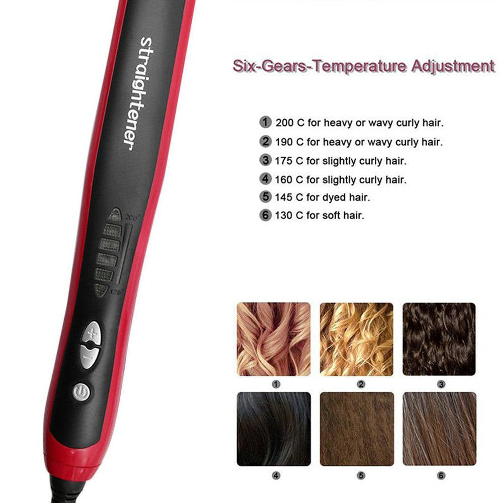 Hair straightener heating comb Multifunctional beard hair styler hot electric straightening quick brush - Brother-mart