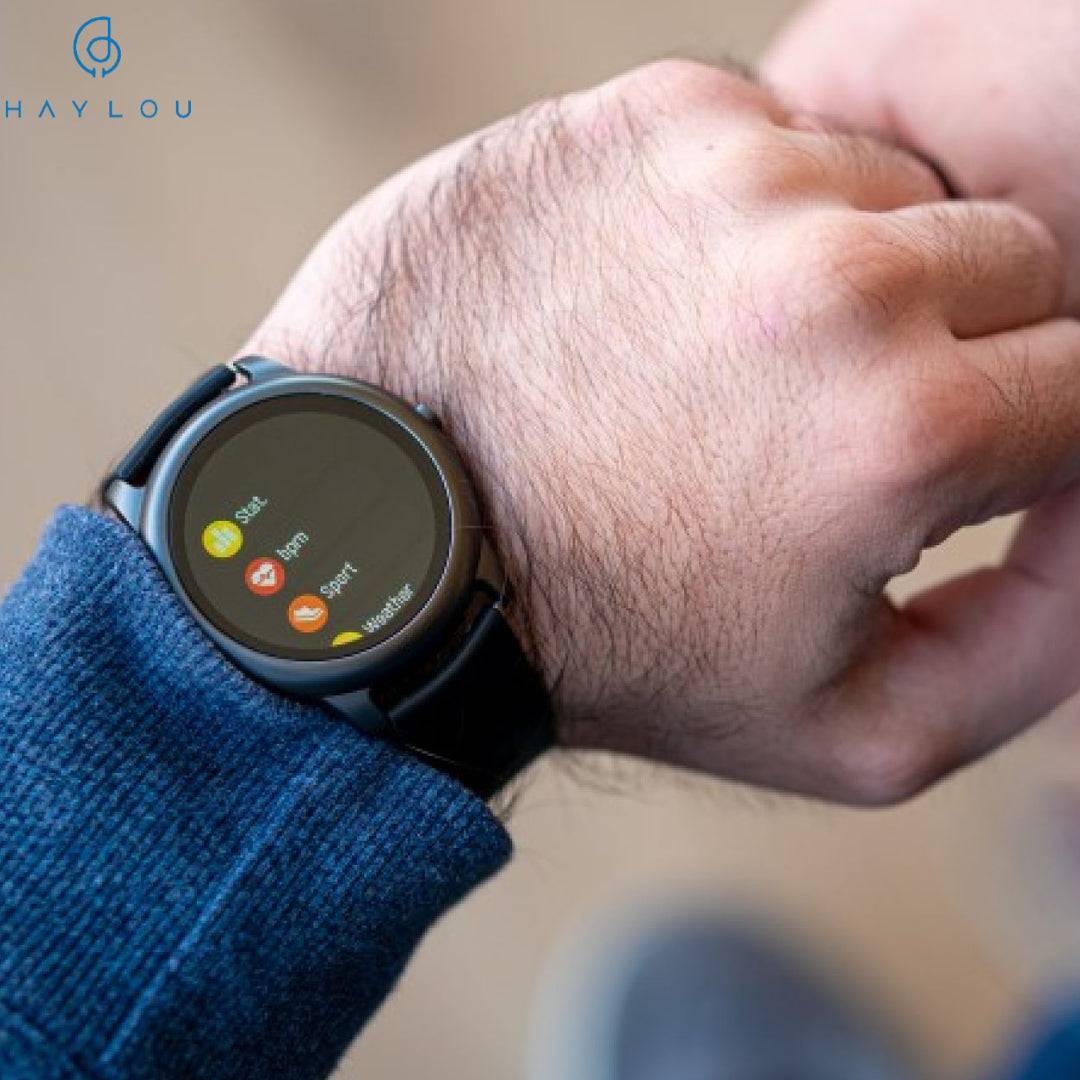 Haylou LS05 Original  Solar Smart Watch LS05 Heart Rate Sleep Monitor IP68 Waterproof - Brother-mart