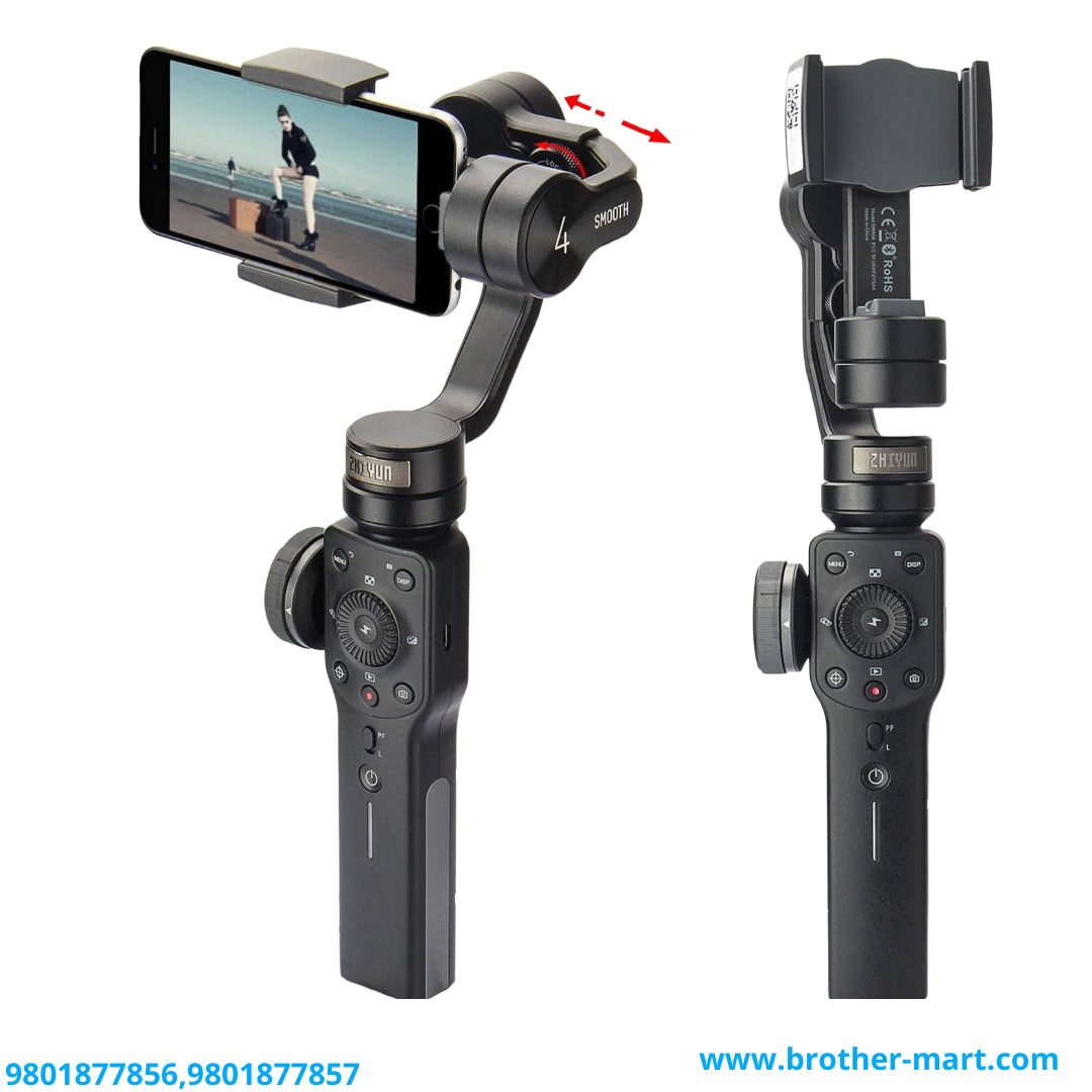 Zhiyun Smooth 4 Professional Gimbal Stabilizer for iphone Smartphone Android - Brother-mart