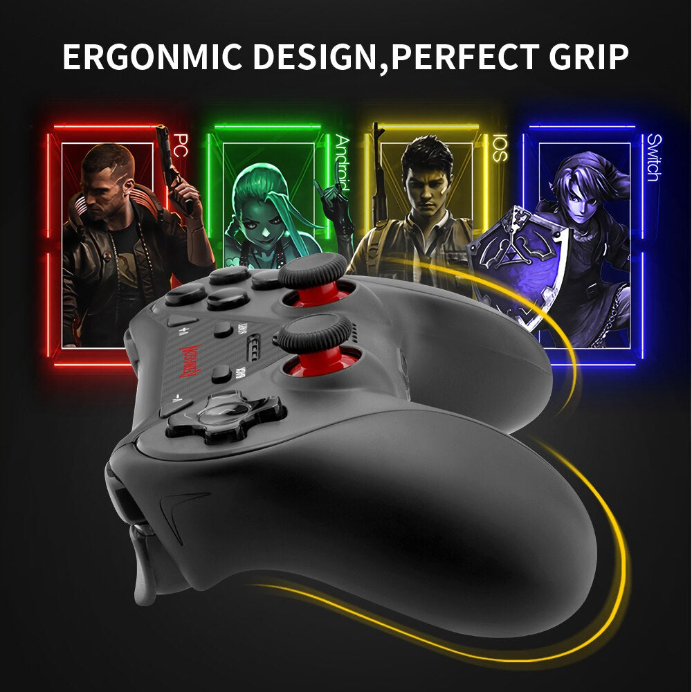 Redragon CERES G812 Wireless Gamepad Support Bluetooth android and IOS - Brother-mart