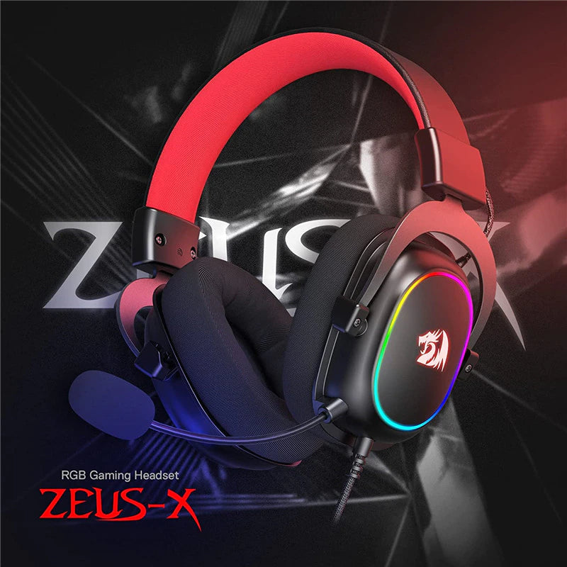 Redragon H510 Zeus Wired Gaming Headset, 7.1 Surround, with Microphone - Brother-mart