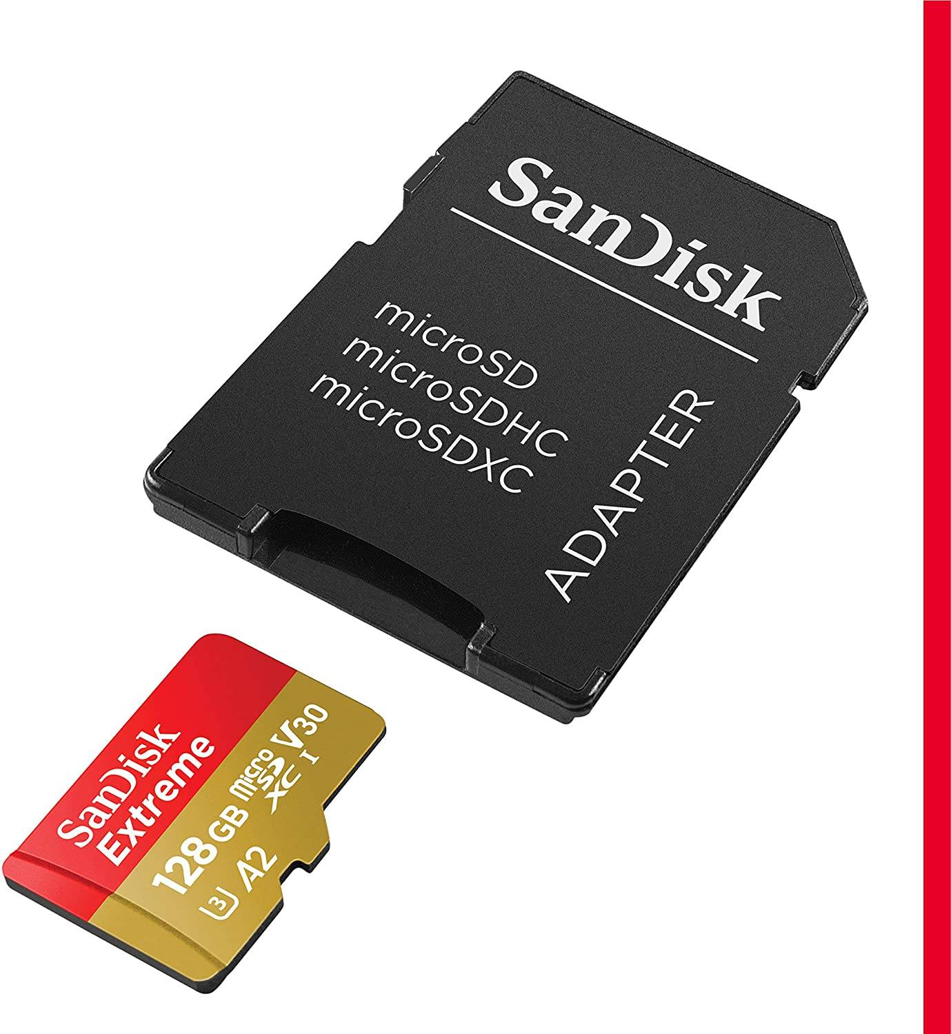 SanDisk 128GB Extreme microSDXC UHS-I Memory Card with Adapter - Brother-mart