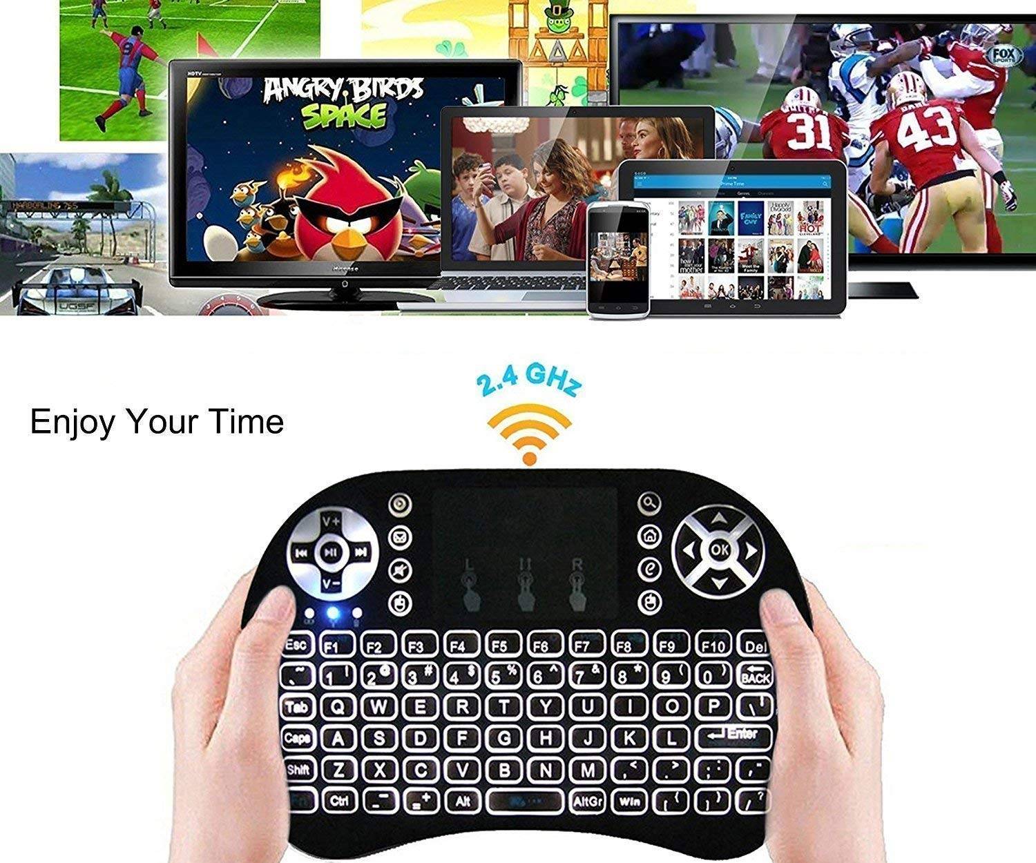 Mini Wireless Keyboard and Mouse(Touchpad with Backlight) - Brother-mart