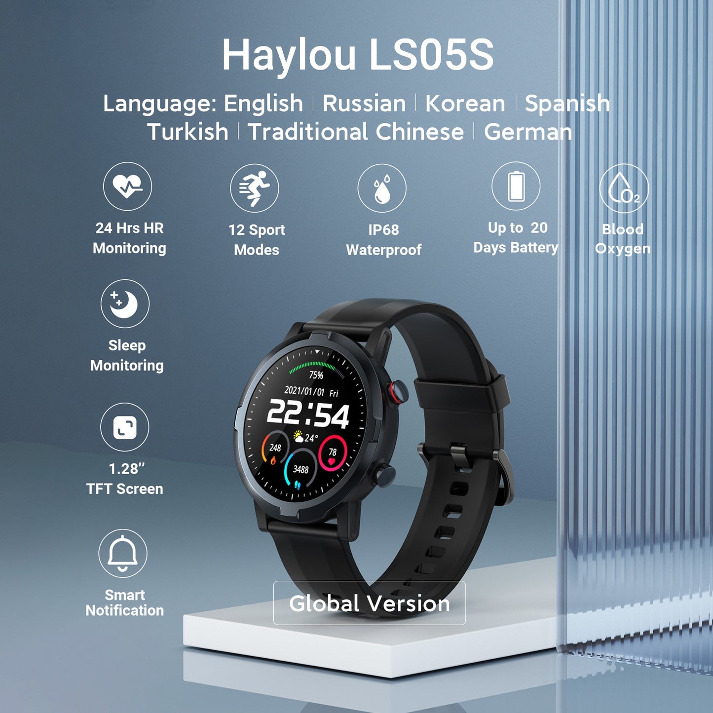 explore Xiaomi Haylou RT LS05S Smartwatch  IP68 Waterproof Long Battery