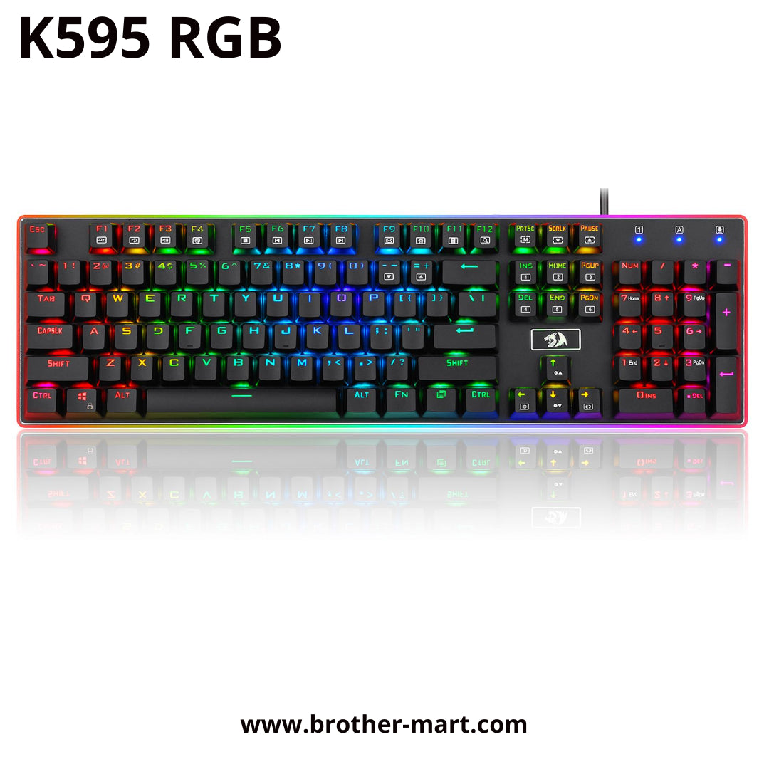 Redragon Ratri K595 RGB Mechanical Gaming Keyboard - Brother-mart