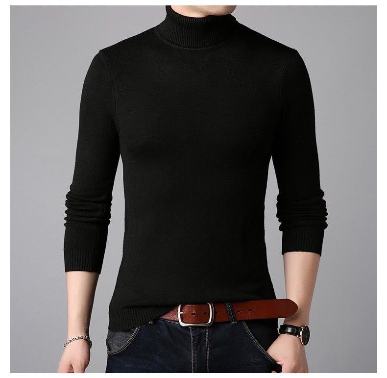 Plain on sale black turtleneck