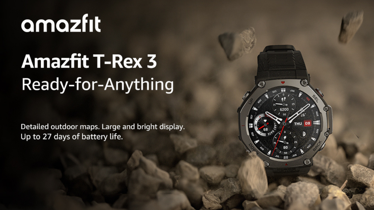 Explore the new Amazfit T-Rex 3 smartwatch with 1.5-inch AMOLED display