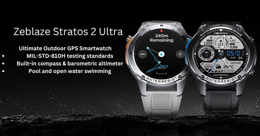 Smartwatch with Built-in Compass and Barometer