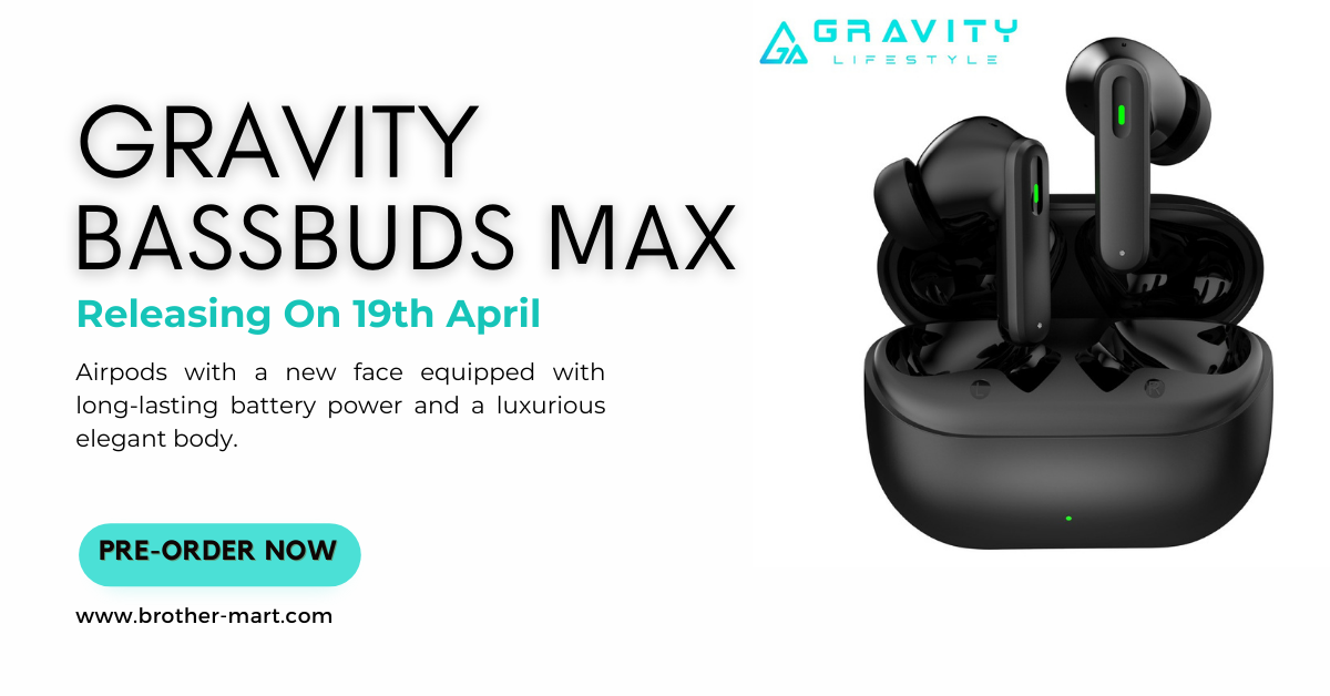 gravity bassbuds max earbuds in Nepal