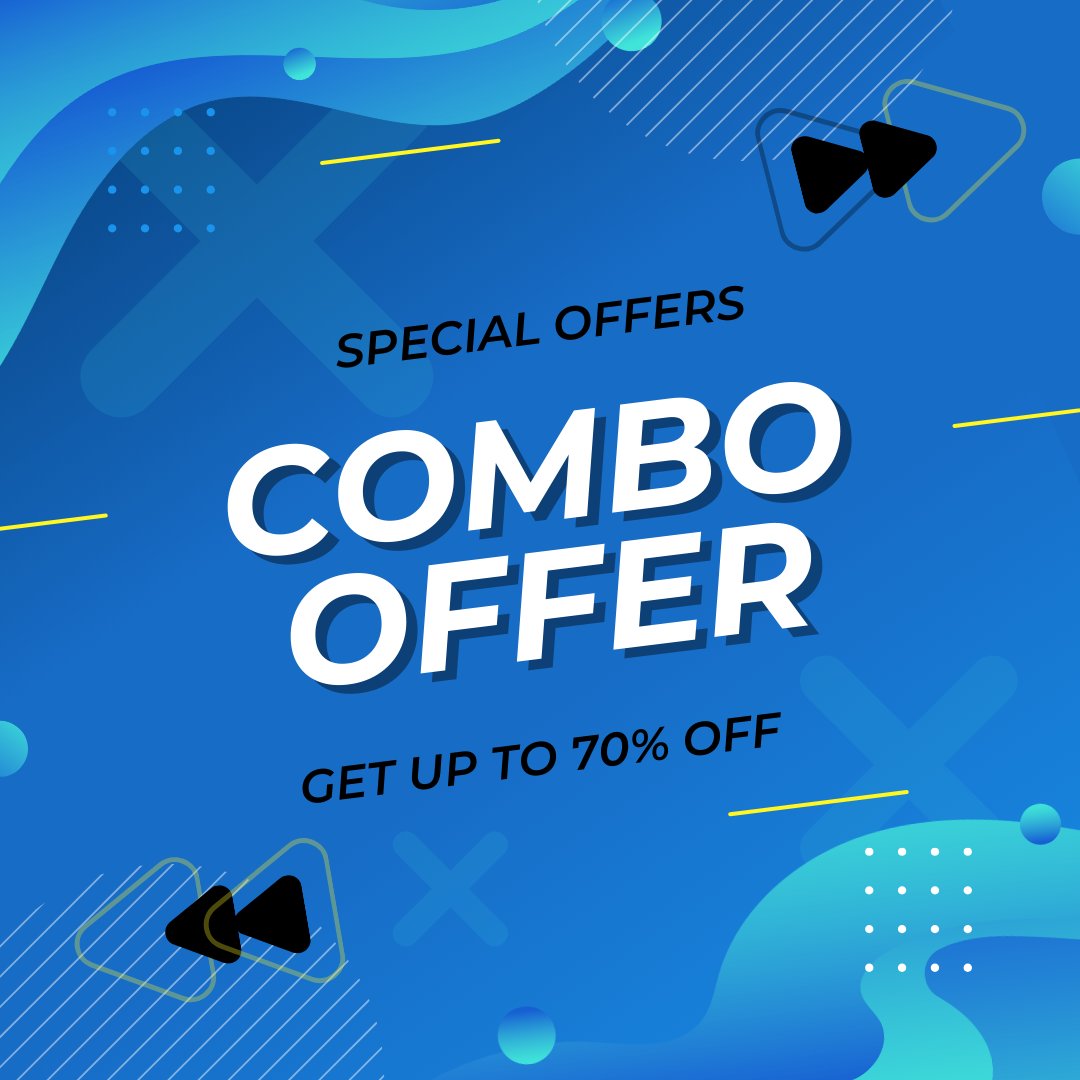 Combo Offer Buy 1 Get 1 Free Special Discount 