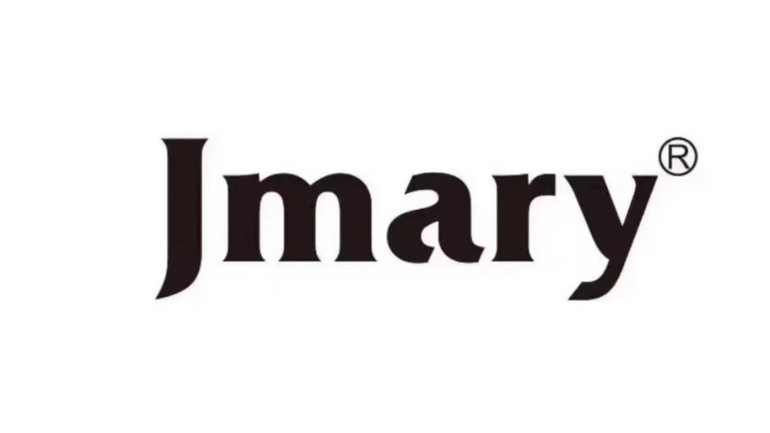 Jmary logo in bold black serif font on a white background.