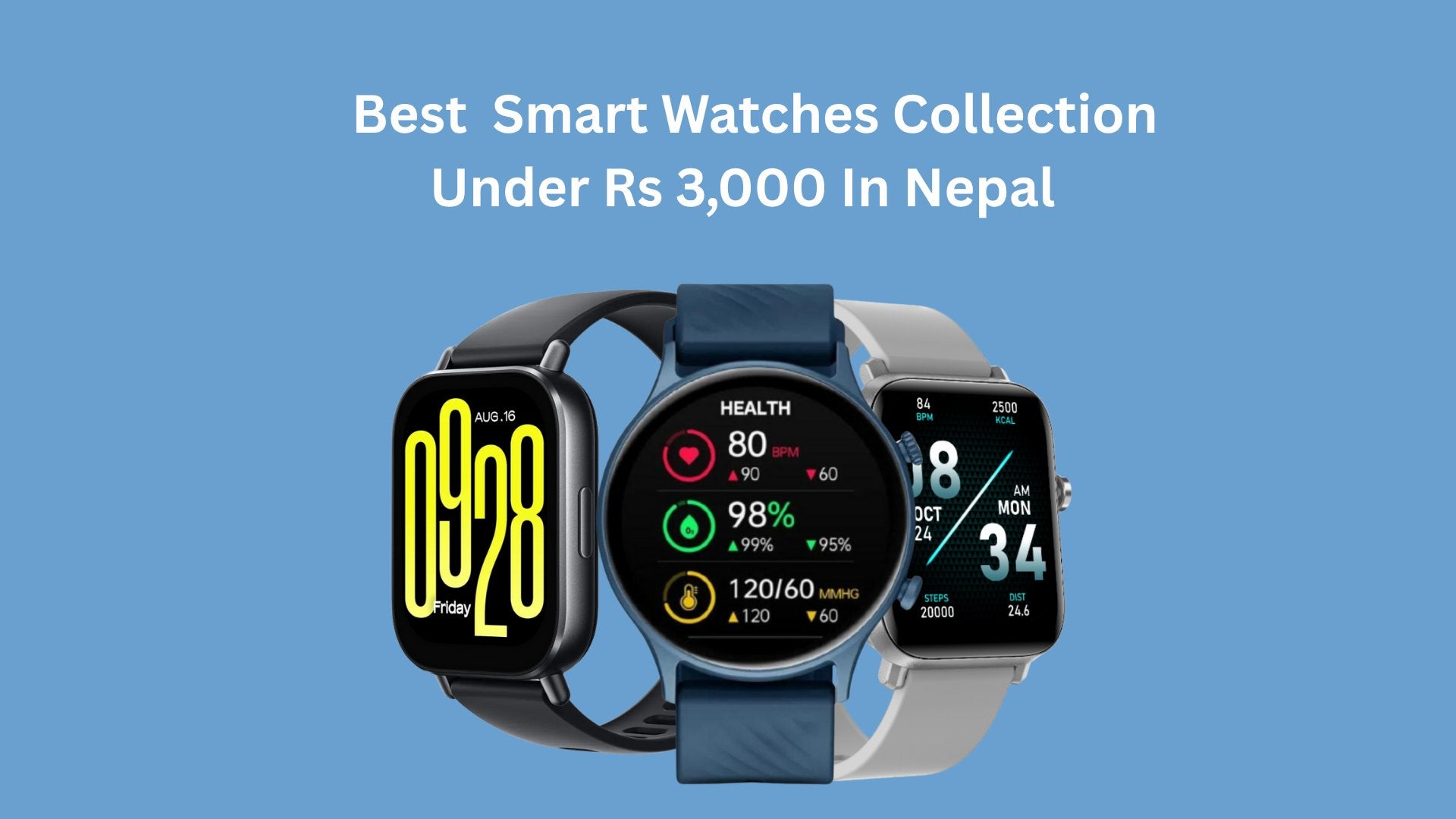 Best Smartwatches Under Rs 3000 in Nepal