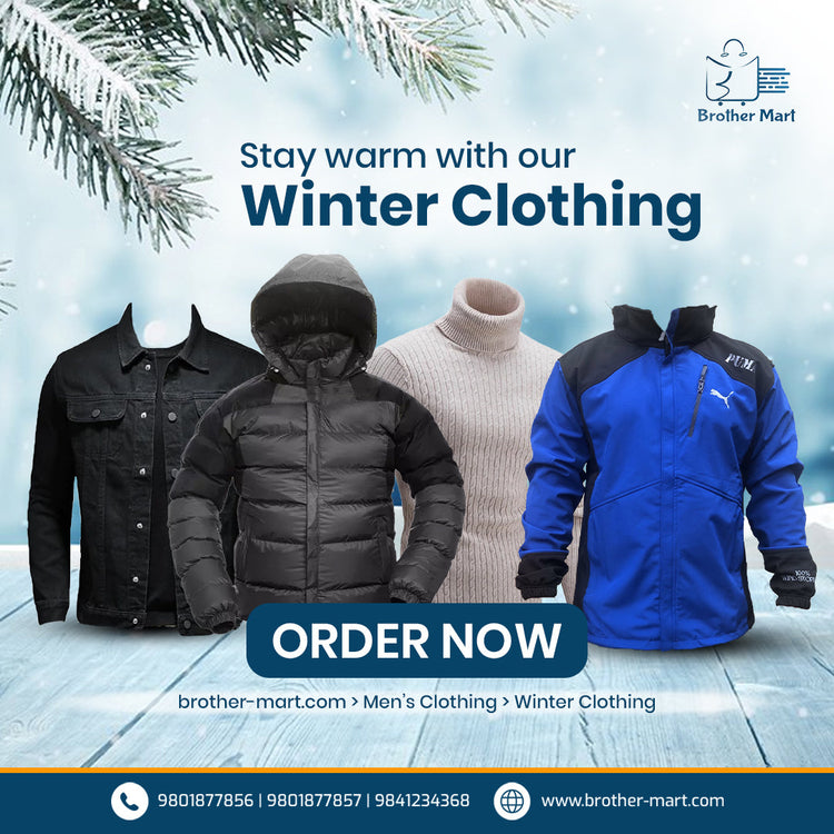 Shop winter clothing for men on Brothermart