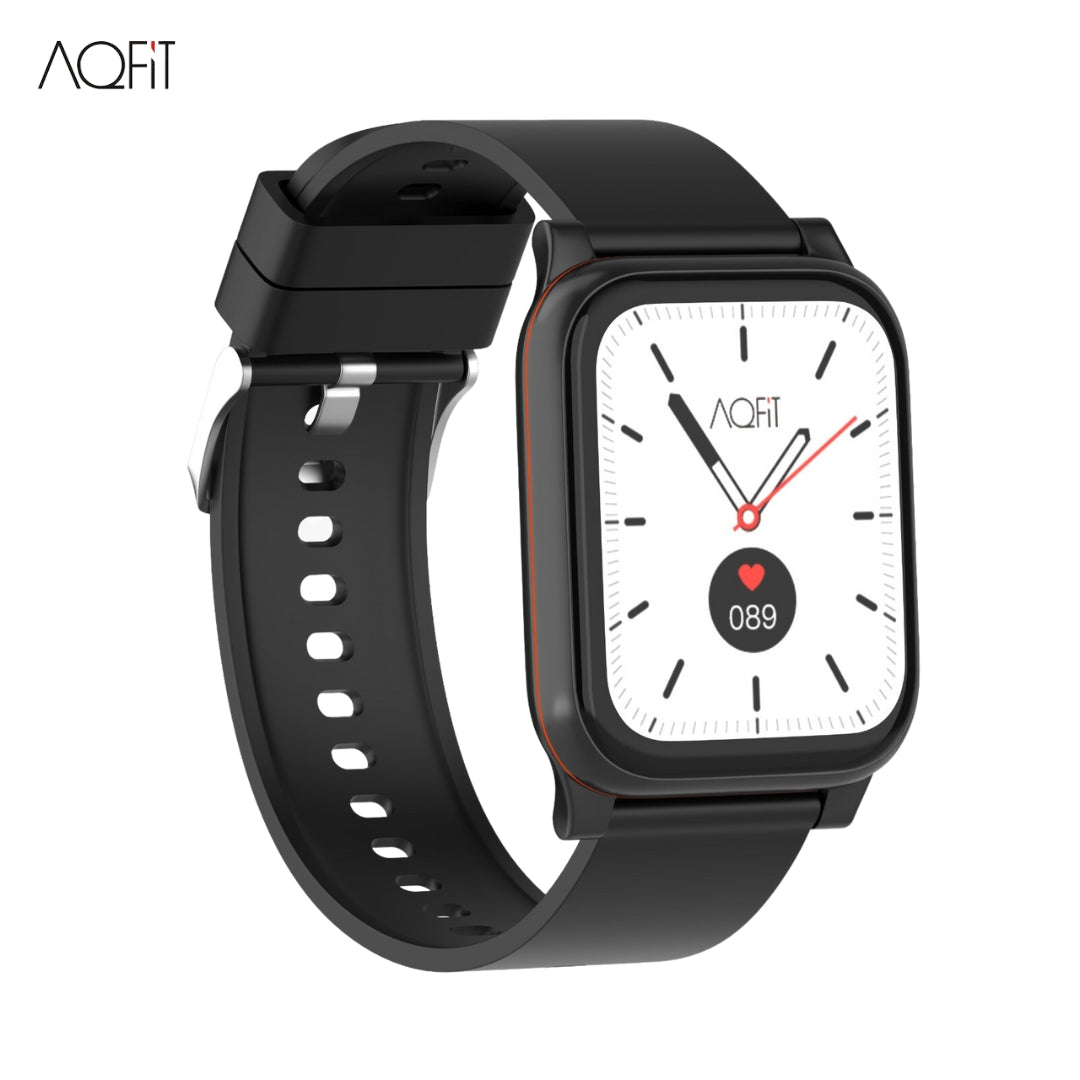 AQFIT W5 EDGE Smartwatch with 1.7-inch curved display, heart rate and SpO2  monitoring launched for Rs. 2499