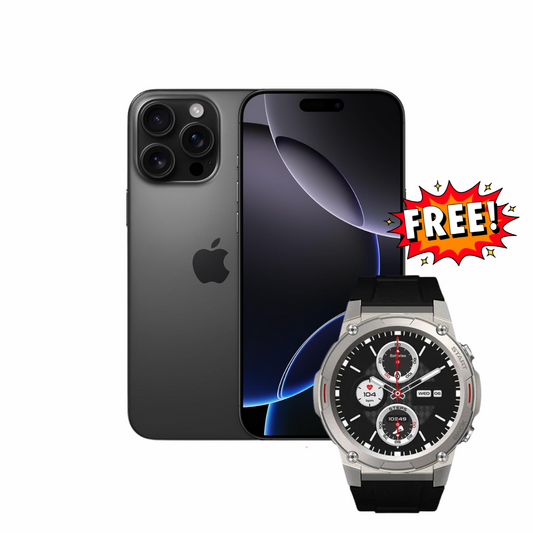 Buy iPhone 16 Pro max and get free Zeblaze Vibe 7 Pro