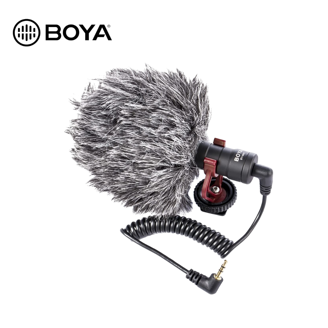 Elevate your video sound quality with the BOYA BY-MM1 Universal Cardioid Shotgun Microphone. Designed by the renowned brand BOYA, this microphone is tailor-made to enhance audio excellence, surpassing the limitations of built-in microphones often found in recording devices.