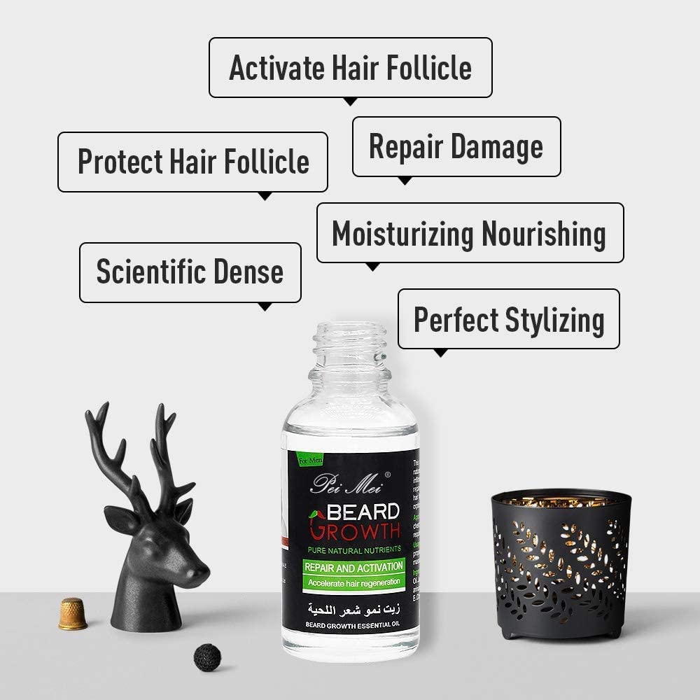 Beard Growth Oil, Duvina Hair Growth Oil Beard Oil Beard Care Products(30ml) - Brother-mart