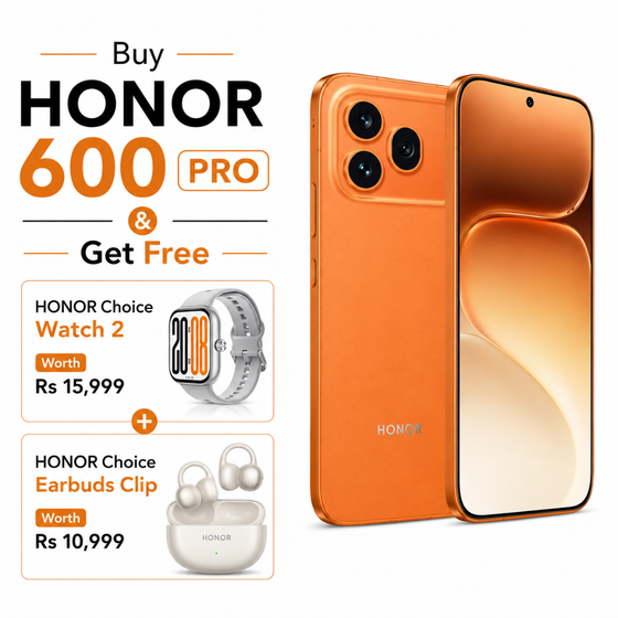 Buy Honor 600 Pro Get Free Smartwatch & Earbuds 
