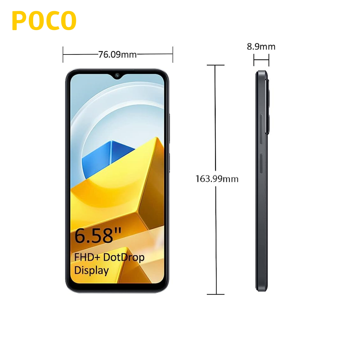 POCO M5 Smartphone  | 6GB RAM, 128 GB ROM |  50MP Triple Camera 6.58" Octa Core1