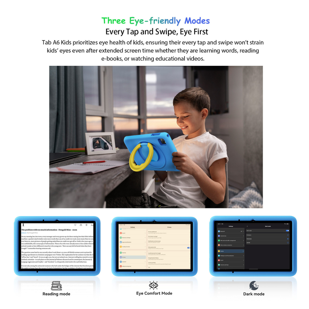 Shop Now Blackview TAB A6 Kids tablet with smooth touch response for kids interaction