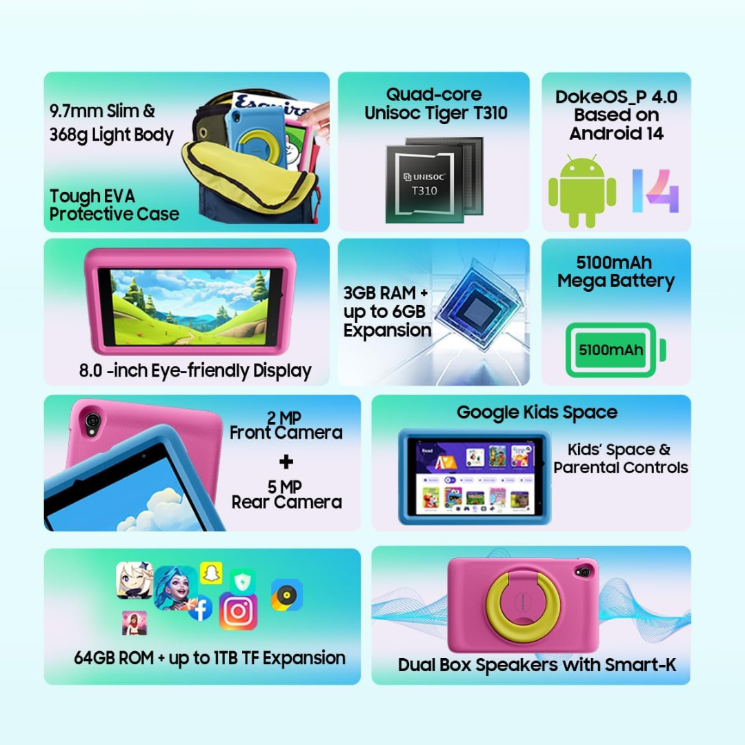 Shop Now Blackview Tab A5 Kids tablet affordable kids tablet with HD display