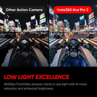 Get Insta360 Ace Pro 2 8K cinematic action camera with FlowState stabilization for shake free professional video output