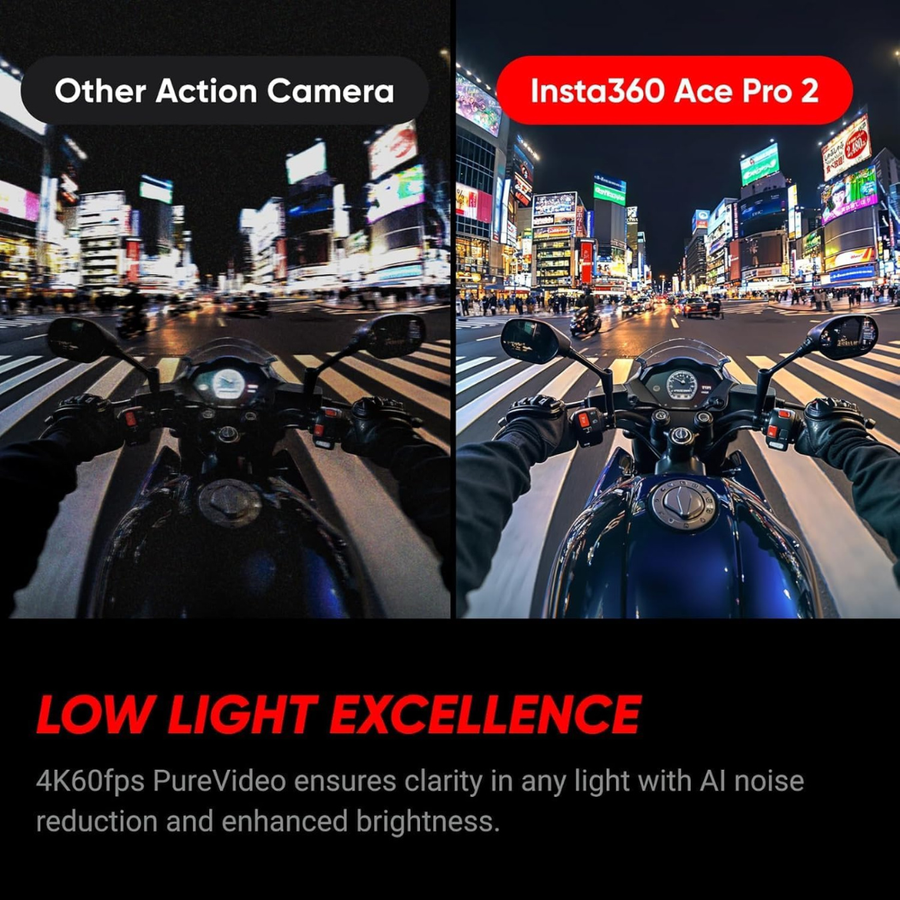 Get Insta360 Ace Pro 2 8K cinematic action camera with FlowState stabilization for shake free professional video output