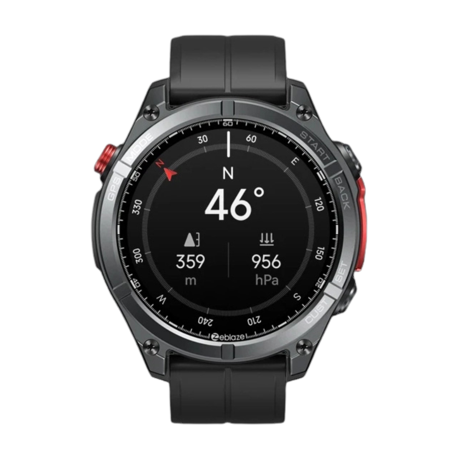 Zeblaze Stratos 4 Smartwatch (2026) - Built in Compass & Barometric Altimeter