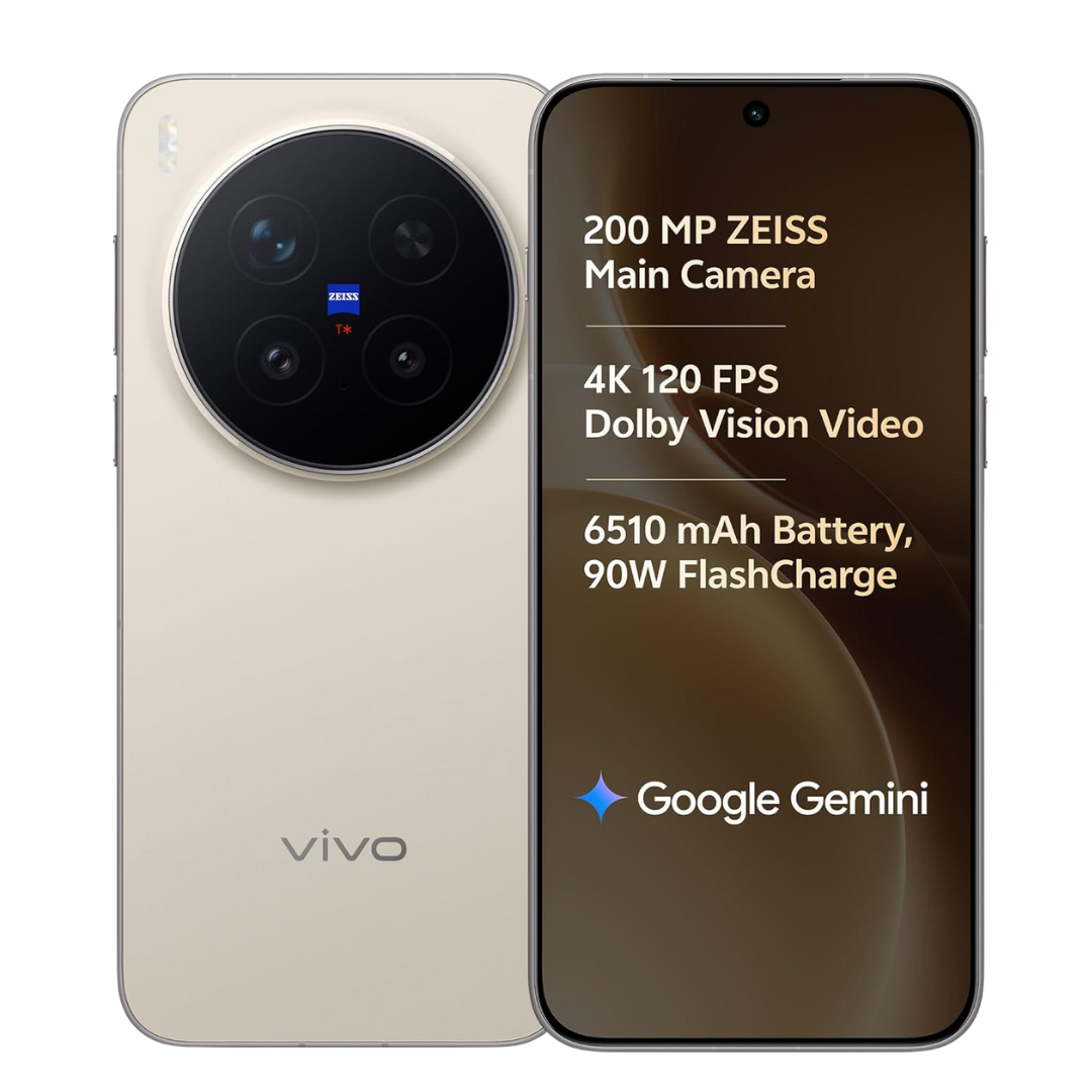 Shop Now vivo X300 Pro 5G mobile phone back view highlighting ZEISS camera module reduced camera bump and elegant Coral Velvet glass finish