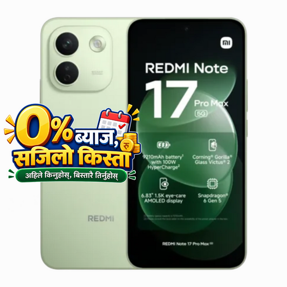 Latest Redmi Note 17 Pro Max with 0% interest 