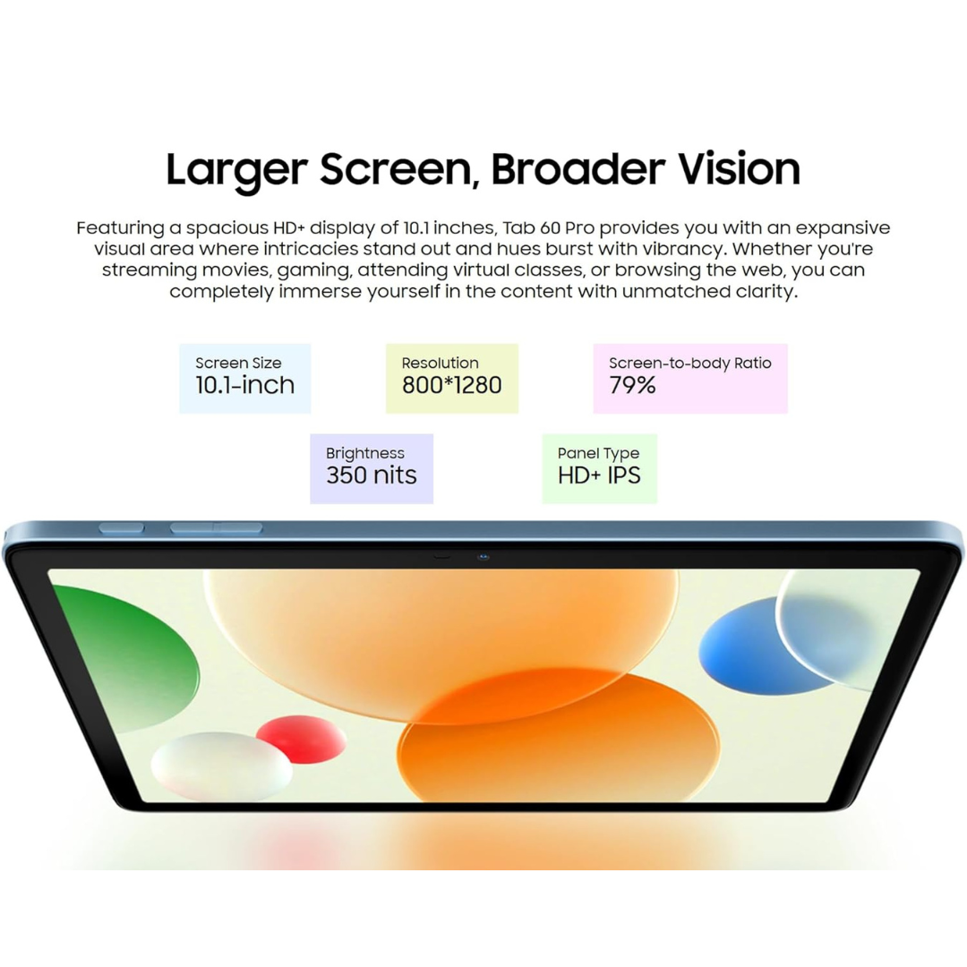 Shop now Blackview Tab 60 Pro 4G LTE tablet with dual SIM slot and fast WiFi 2.4GHz 5GHz support