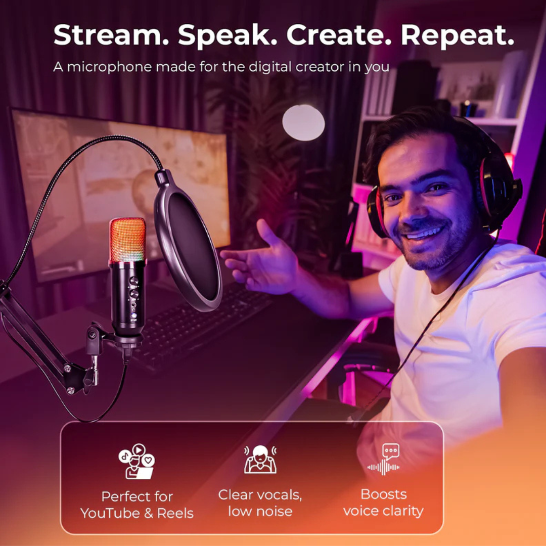 Get RGB microphone for gamers