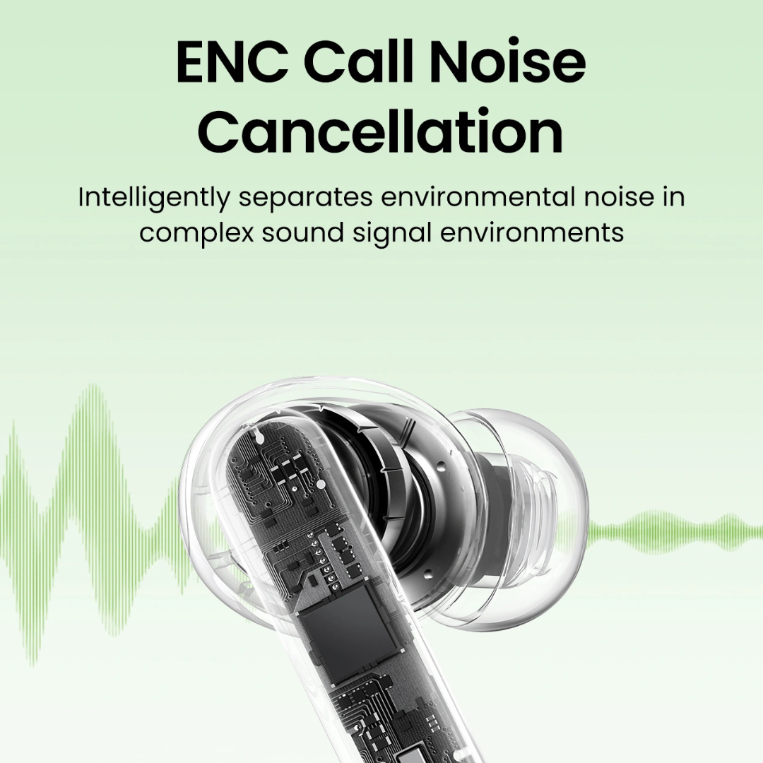 Shop now UGREEN HiTune P3 earbuds with AI noise cancellation for clear calls in outdoor or indoor environments