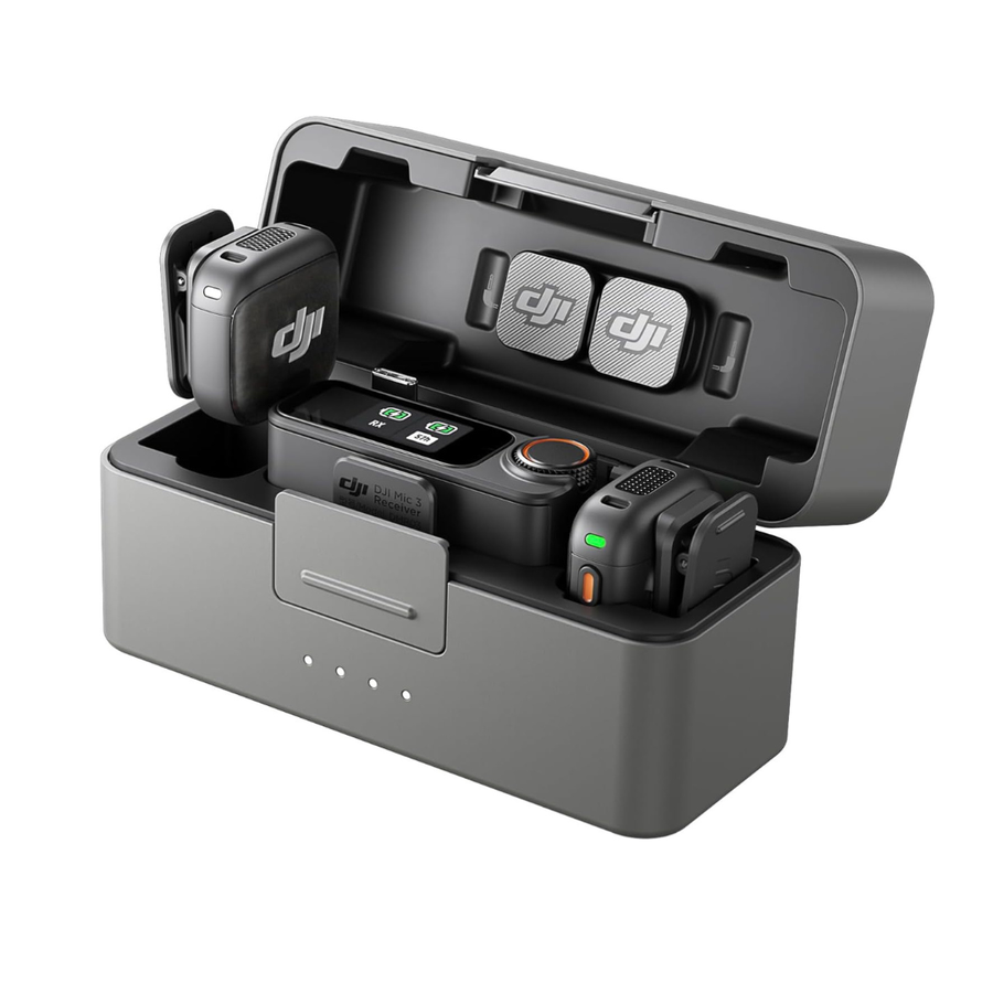 Buy now DJI Mic 3 dual channel wireless microphone system with 32 bit float recording for vloggers and filmmakers in Nepal