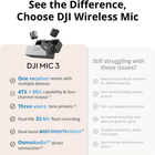 Get DJI Mic 3 lightweight wireless mic kit with charging case for all day recording sessions