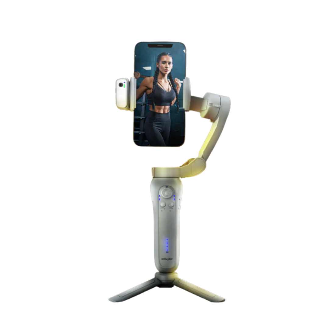 Digitek gimbal for vertical and horizontal shooting modes

